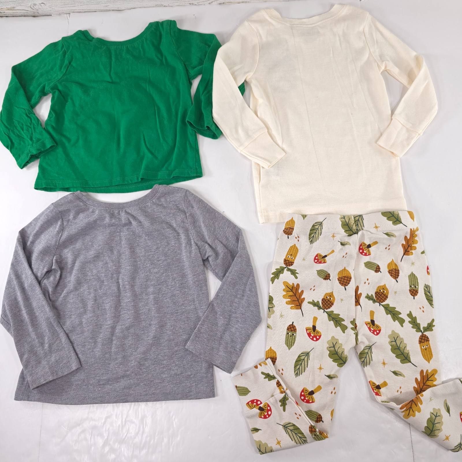 MIXED LOT OF 12 LONG SLEEVE TOPS PANTS HOODIE PAJAMAS BABY GIRL SIZE 18M PINK...