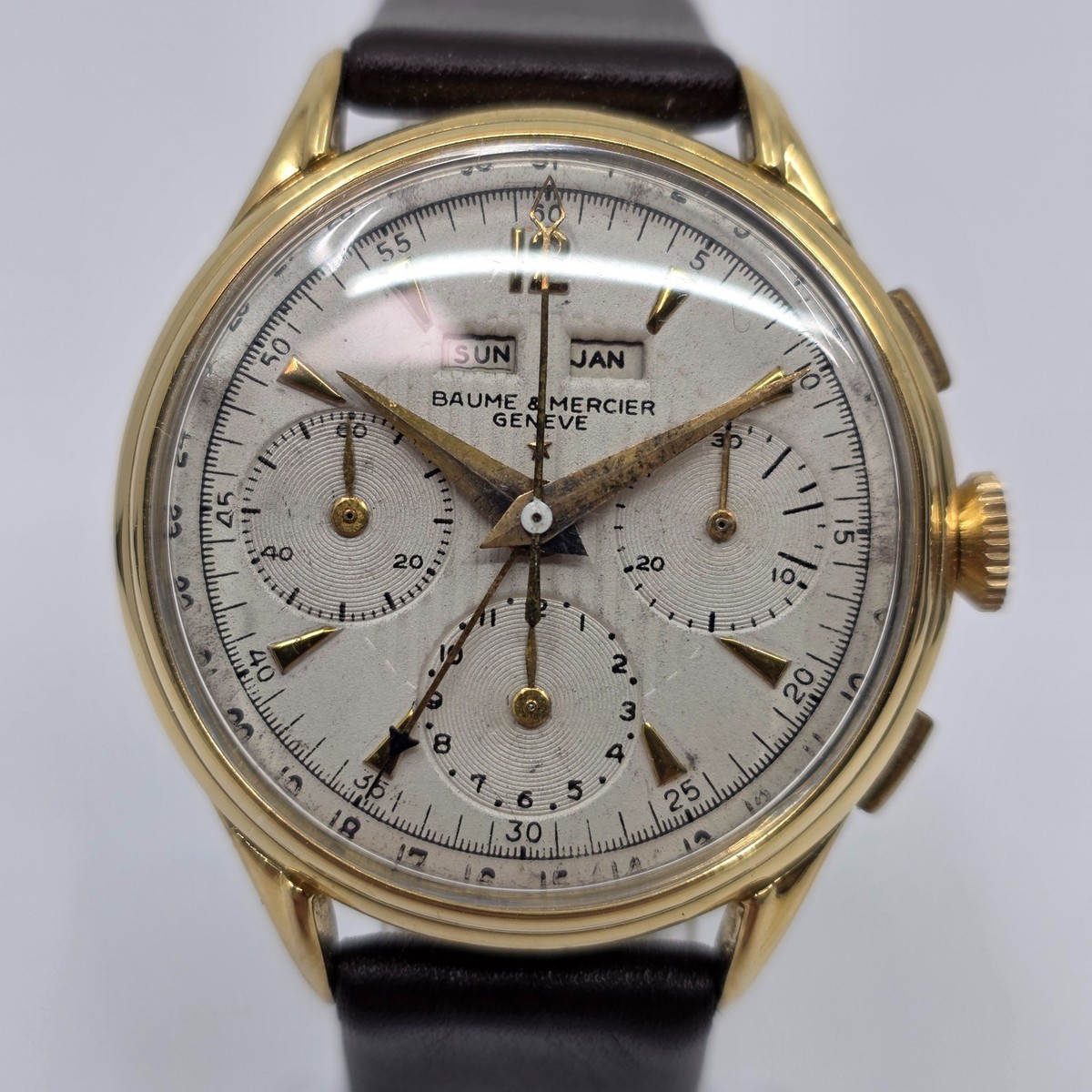 Baume & Mercier Valjoux 72c Triple Calendar Chronograph 750 18k