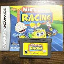 Nicktoons Racing (GameBoy Advance, 2002) Cart & manual. Tested! A4