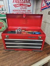 O16- Craftsman 3 Drawer Tool Box Red Metal  U...