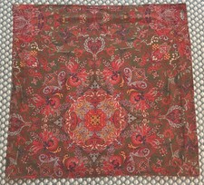 Ralph Lauren Galahad Euro Pillow Sham Red Multi Paisley WOW