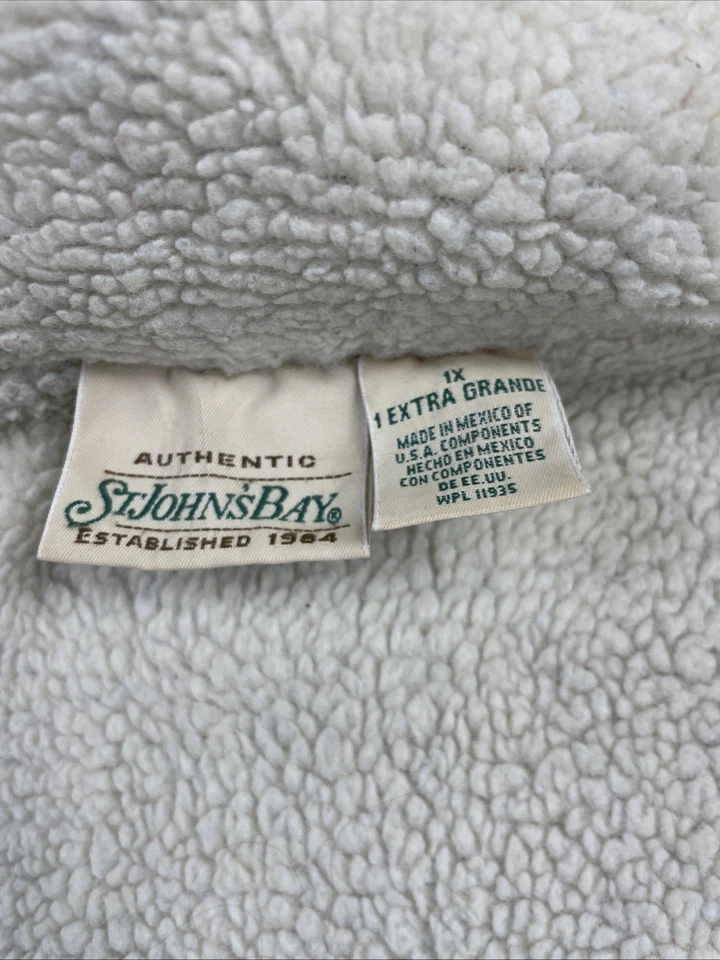 Abrigo Chaqueta De Colección St. John's Bay Winter Village Polar Para Mujer Talla XL Foto 3 de 4