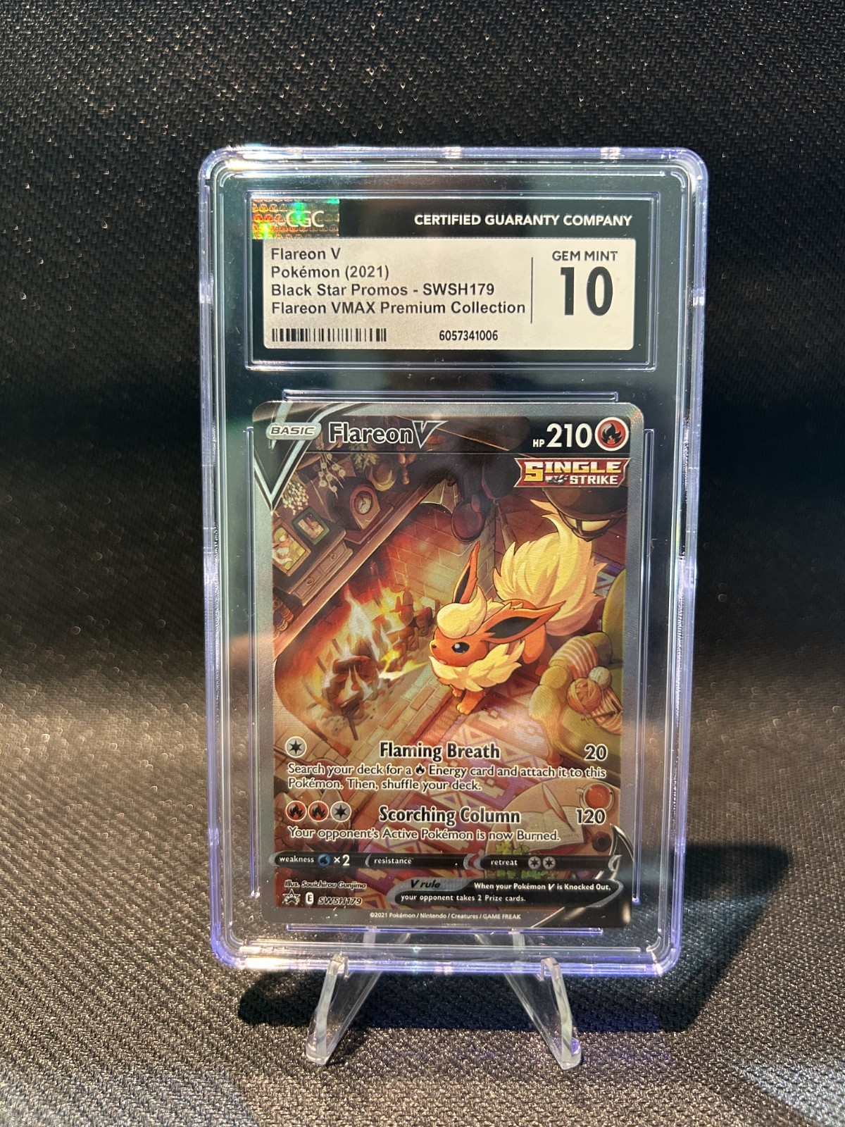 Flareon V Pokemon 2021 Black Star Promo SWSH179 CGC Gem Mint 10