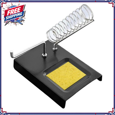 Soldering Iron Stand with Cleaning Sponge Enhanced Stability Long Lasting Use