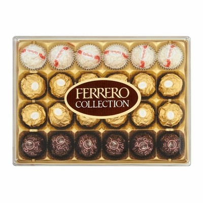 24 Ferrero Rocher Collection Schokoladentrüffel - Raffaello, RondNoir, Rocher.