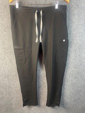 Figs Scrub Pants Sz M Black Technical Collection Mens Straight Leg