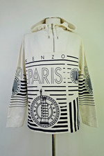 KENZO PARIS FELPA UOMO TG S SWEATSHIRT MAN ITALY VINTAGE COTONE LOGO BIANCO