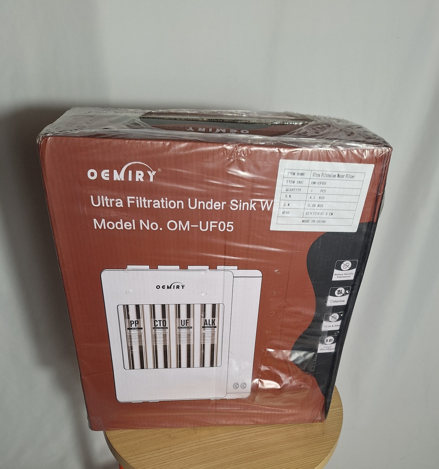 0.01μm Ultra Filtration 4-Stage Tankless Under Sink Water Filter with Faucet