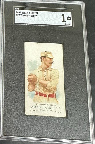1887 N28 Allen & Ginter #26 Timothy Keefe — SGC 1