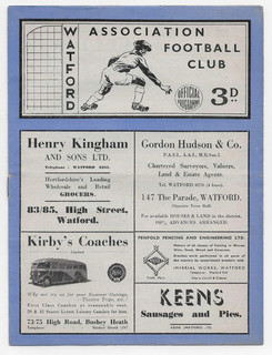 1948/49 Division 3 South WATFORD v. TORQUAY UNITED