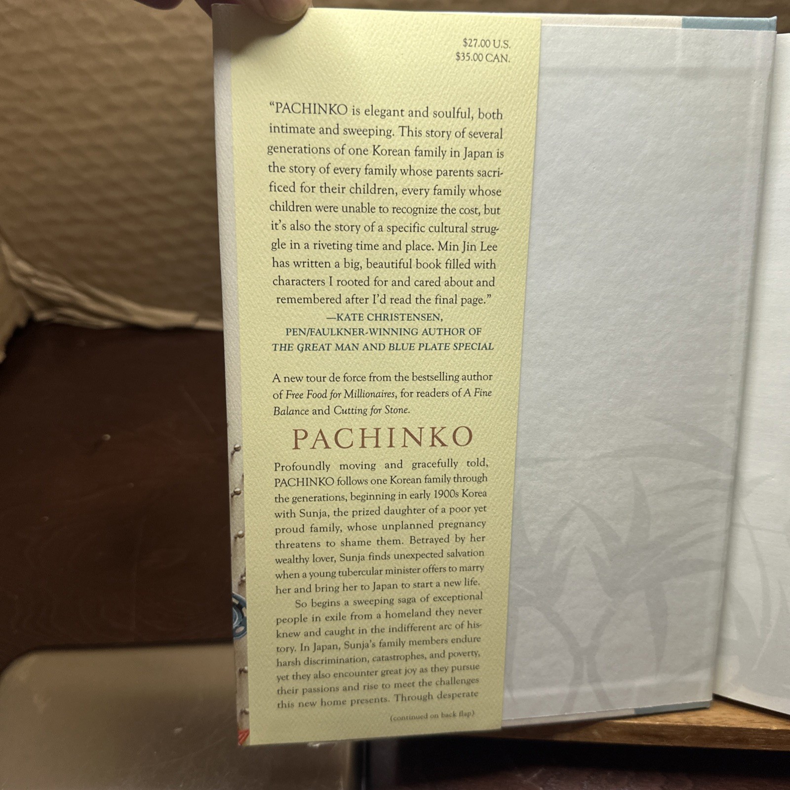 Pachinko (National Book Award Finalist) by Min Jin Lee (2017, Hardcover) thumbnail 5
