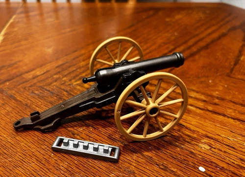 Vintage Playmobil Western Civil War Cannon - Firing