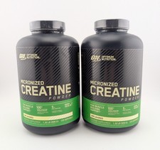 Two Optimum Nutrition Micronized Creatine Powder Unflavored 1.32lb EXP 5-10-2026