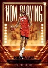 2023-24 Hoops Cam Whitmore #9 Now Playing Holo Houston Rockets 4D