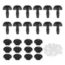 25Pcs Safety Dog Noses for DIY Stuffed Animals Crochet Dolls, 15 x 12 x 18.5mm