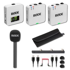 Rode Wireless GO Gen 3 Compact Wireless Mic System with Interview GO White 