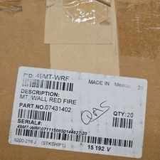 49MT-WRF SIMPLEX MT WALL RED FIRE ADDRESSABLE NOTIFICATION HORN