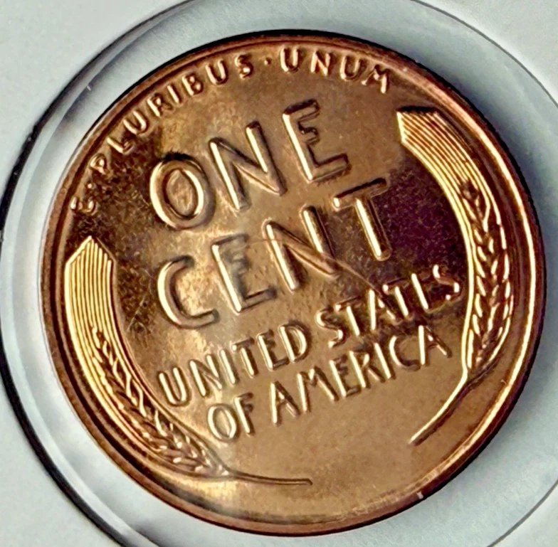 1955-P Lincoln Wheat Proof ~ 1 Blazing Red Coin with Minor Issues ~ Nice ~ W31 - Image 2 of 2