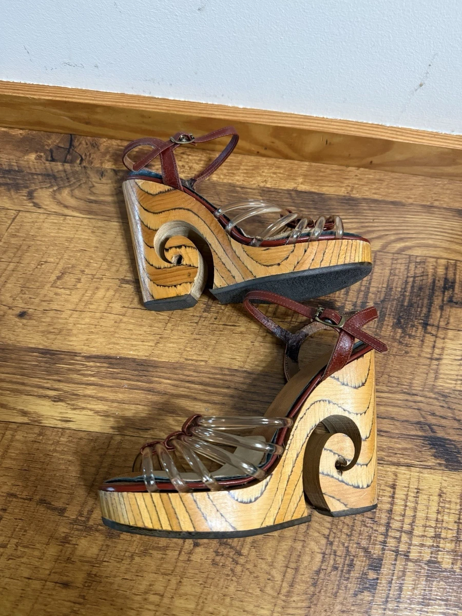 Wooden Vintage Shoes for Women for sale - eBay
