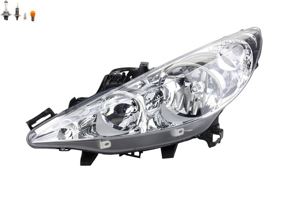 Scheinwerfer Passend FüR Peugeot 207 02/2006- Links Fahrerseite Mit Leuchtmittel-image