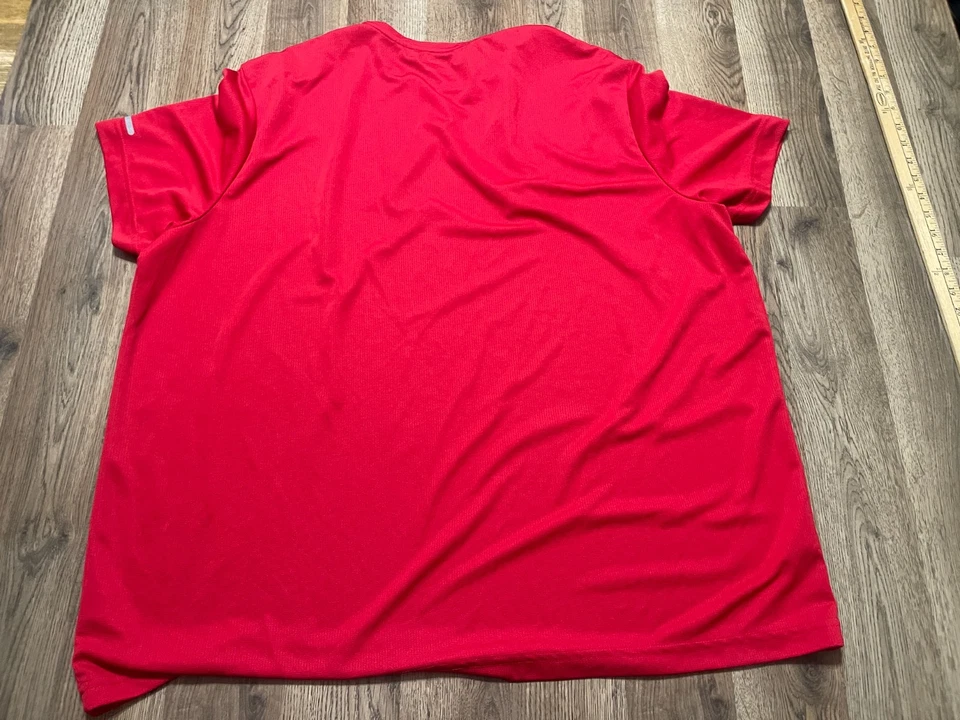 Athletic Works Shirt, Men's Size 3XL, Red, Activewear, Crew Neck - Image 2 of 4