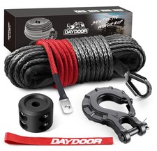 Synthetic Winch Rope 1/4 x 50ft 10,000LBS Winch Line for Offroad ATV UTV