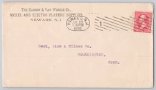 Newark NJ, Hanson & Van Winkle — Nickel & Electro Platers — Un—1899