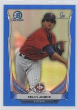 2014 Bowman Chrome Prospects Blue Refractor 125/250 Felix Jorge #BCP96 s3g