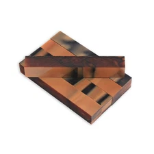 Acrylic Pen Blank, Brown with Black Lines, 5 Pack, Legacy Woodturning