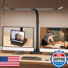 Sandiea Led Desk Lamp For - 24W Bright Double Head Desk Light Clamp Eye