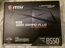 MSI MPG B550 GAMING PLUS Motherboard ATX Supports AMD Ryzen Socket AM4