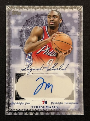 #ad #ad 2025 26 Topps Signed and Sealed Tyrese Maxey #BSI TM Auto AU $69.99