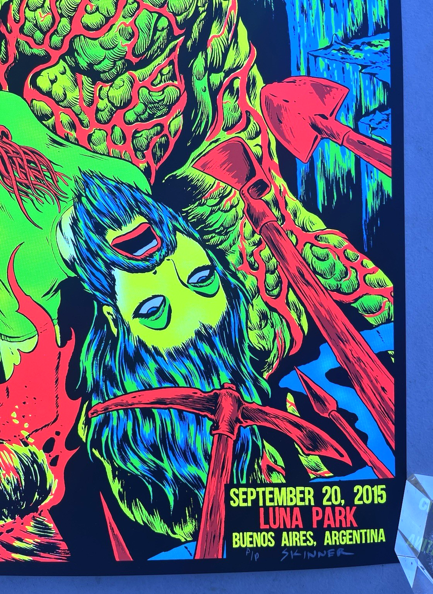 MISHKA SKINNER 描き下ろしポスター Faith No More Concert Skinner P/P Signed Art Printer's Proof Print