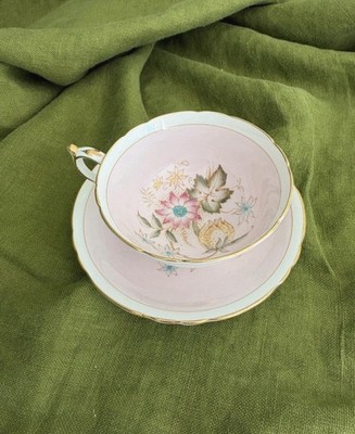 Vintage Paragon Fine Bone China Teetasse & Untertasse Set - Muster A706 (um 1957)