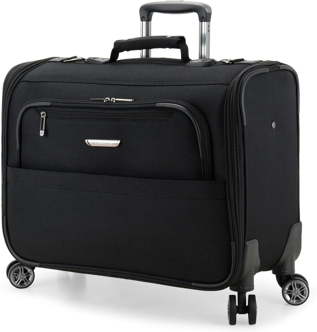 Traveler's Choice Carry-On Softside 8-Wheeled Spinner Garment Bag Luggage, Black