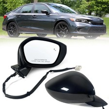 Right Passenger Side Mirror Fits 2022-2026 Honda Civic Sedanhatchback With Powe