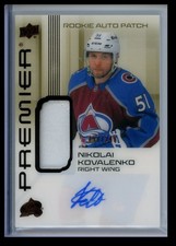 2024-25 Upper Deck Premier Acetate Bronze Auto Patch Nikolai Kovalenko Rookie