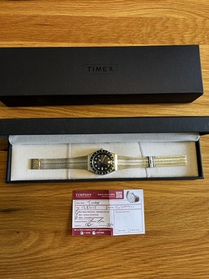 Blue Timex Q Reissue Watch 38mm- LIFETIME BATTERY WARRANTY 