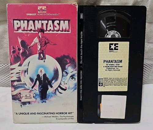 Phantasm VHS Movie Horror Cult Classic, 1984, Tested And Plays!