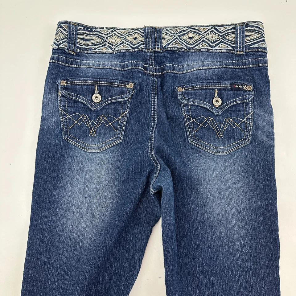 Pantalones de mezclilla Angels Bootcut para mujer talla 12 azul lavado oscuro Foto 4 de 4