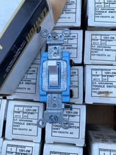  28 NOB Leviton 1201-2W single pole grounding toggle switch quiet 15A-120/277V