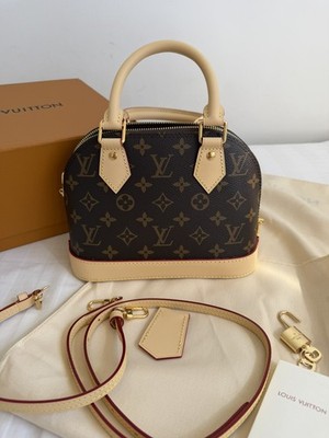Louis Vuitton Nano Speedy Monogram Bag New With Box Dust Bag Strap