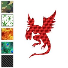 Dragon Flying Art, Vinyl Decal Sticker, 40 Patterns  3 Sizes, 1050