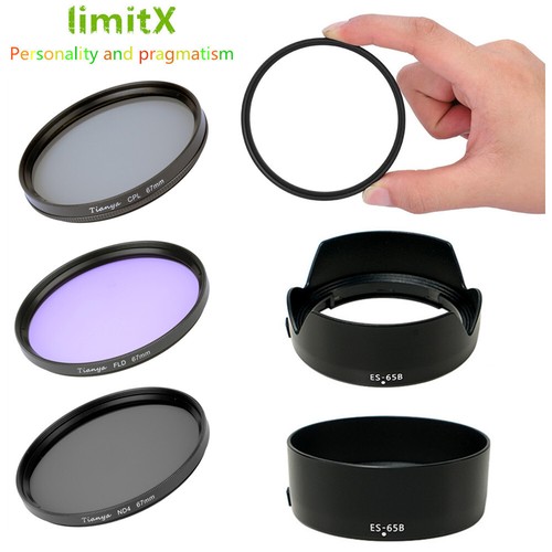 Filter UV CPL ND FLD ES65B Lens Hood For Canon RF 50mm f/1.8 STM Lens R