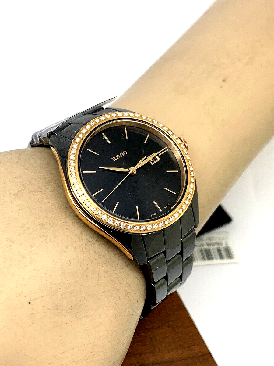 Rado Womens Watch R32123152 Hyperchrome Swiss Quartz Diamond Bezel