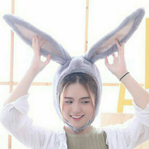Womens Girls Plush Rabbit Bunny Ears Hat Earflap Cap Head Warmer Photo Suppl Hf - Bild 7 von 17