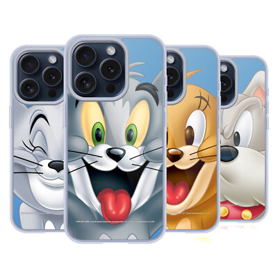 OFFIZIELLE TOM AND JERRY VOLLES GESICHT GEL HÜLLE HUELLE FÜR APPLE iPHONE HANDYS