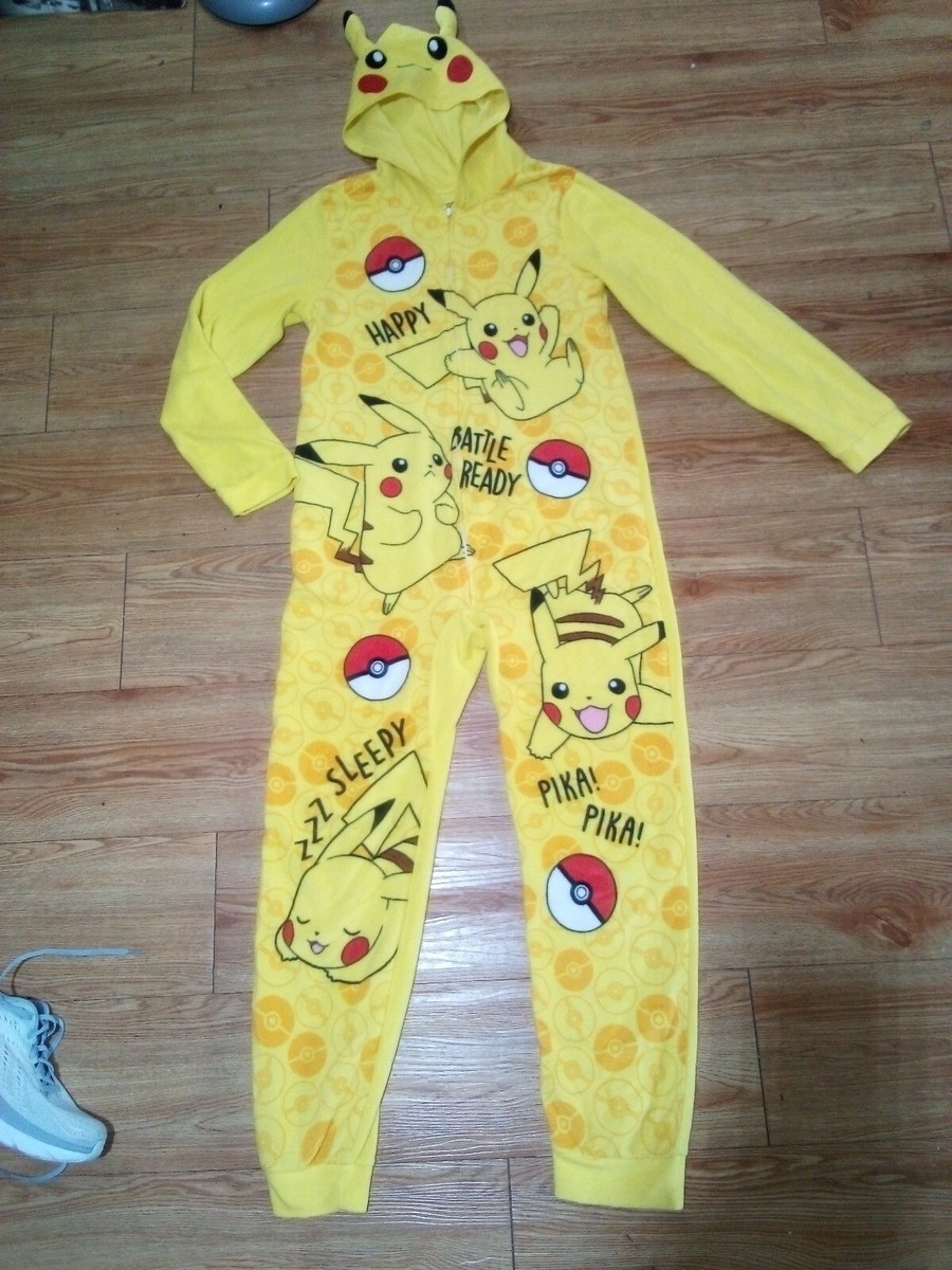 Unisex Boys Size 14/16 Pikachu Pokemon Pajamas Sleepwear Comfort Wear  Nintendo