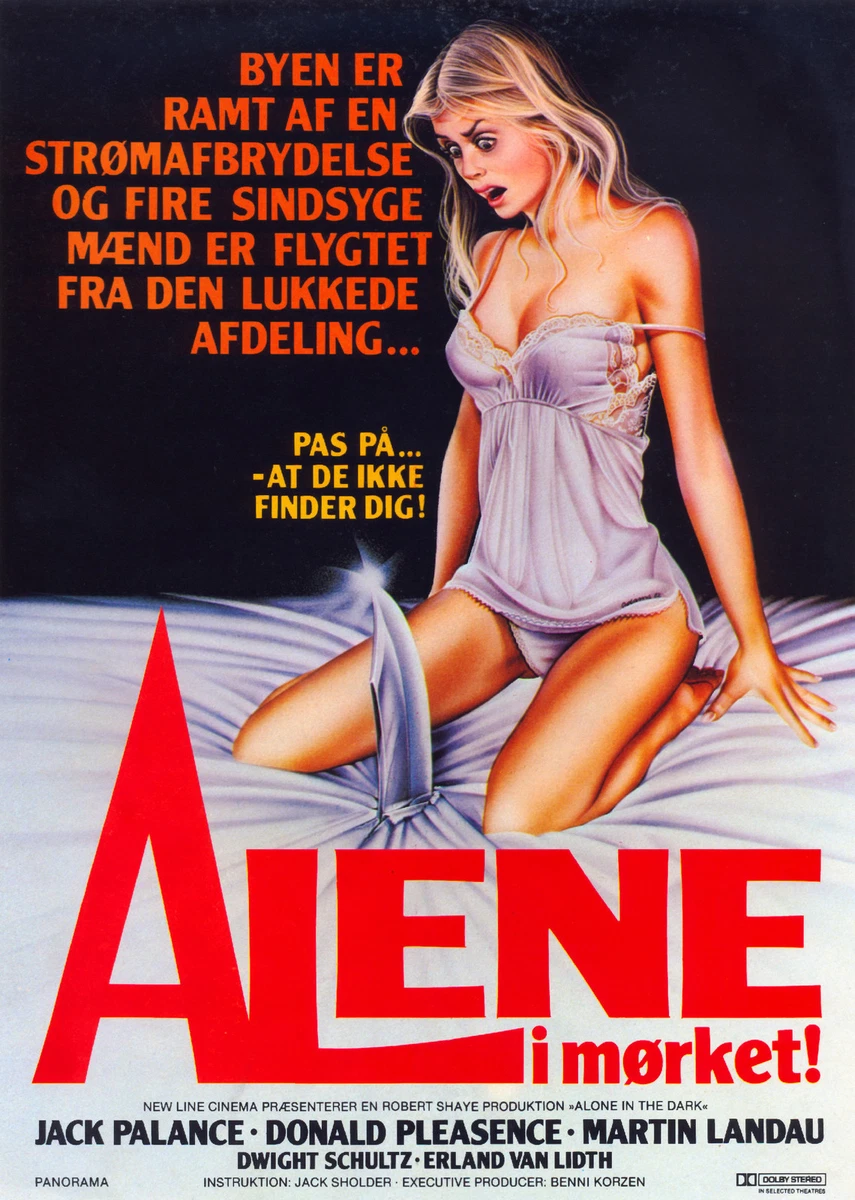 ALLEIN IM DUNKELN Film POSTER SELTEN Horror Sex