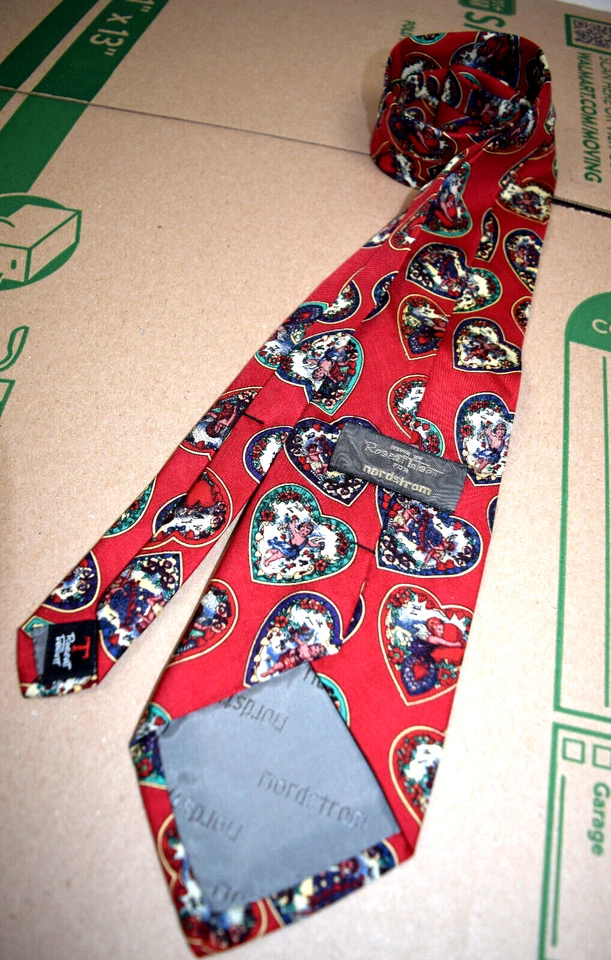 Галстук винтажный 60-х 70-х Robert Talbott nordstrom сердца херувимы шелковый галстук 56 x 3,75" - Изображение 4 из 4